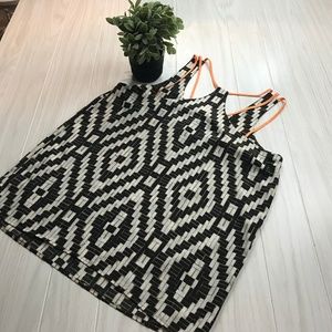 The Limited sleeveless open back top M